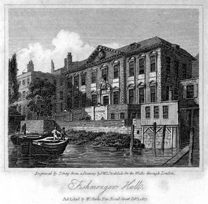 Fishmongers Hall, City of London, 1817 von J. Greig