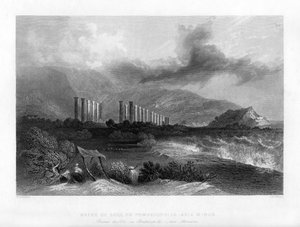 Die Ruinen von Soli oder Pompeiopolis, Türkei, 1841 von J. H. Kernot