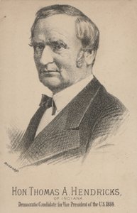 Thomas A. Hendricks aus Indiana, demokratischer Kandidat für den Vizepräsidenten der Vereinigten Staaten von J. H. and Co. Bufford