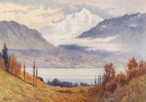 Mont Blanc von oberhalb Morges