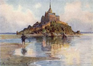 Mont St. Michel von Tombelaine, Abend