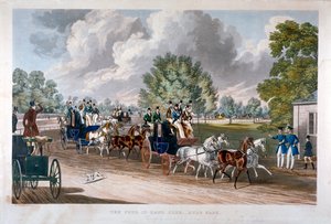 Der Four-in-Hand Club, Hyde Park, London, 1838
