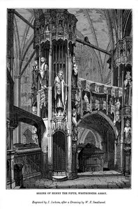 Schrein von Heinrich V., Westminster Abbey, 1843