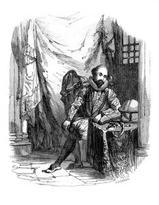 Sir Walter Raleigh im Tower of London von J. Jackson