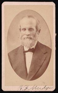 Porträt von Benjamin Franklin Mudge 1817-1879, Juli 1873
