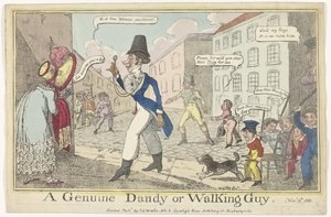 Karikatur des Dandy am Guy Fawkes Day von J. Lewis Marks