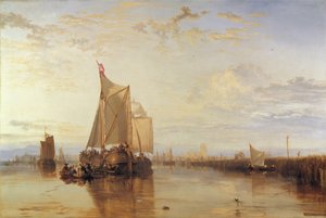 Dort oder Dordrecht - Das Dort Packet-Boot aus Rotterdam in der Flaute