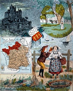 Normandie und Bretagne, Illustration für 