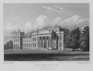 Blenheim, Südostansicht, Oxfordshire (Stich)