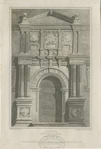 Ingestre Hall - Tür: Gravur, undatiert [ca. 1821]