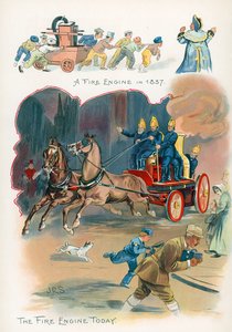 Feuerwehrautos, damals und heute