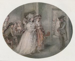 Die Promenade im Carlisle House, 1780, 1920 von J. R. Smith