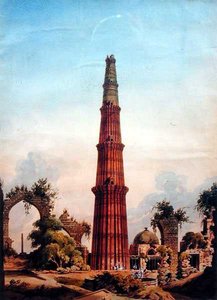 Qutb Minar, Delhi, ca. 1815
