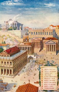 Das Römische Reich - Römisches Forum (Druck) von J. Williamson