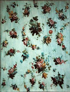Dekoration von Blumen und Trauben von Jacob Ber