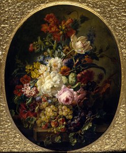 Blumen und Früchte