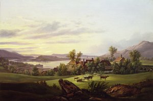 Blick über Bergen von Haukeland