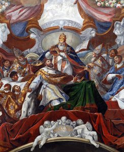 Die Kaiserkrönung Karls des Großen durch Papst Leo III. im Jahr 800 von Jacob Carl Stauder