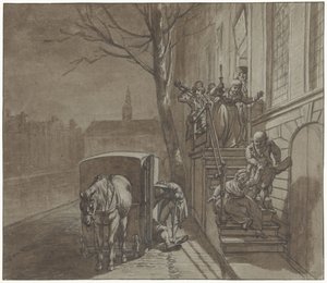 Die Freunde verlassen das Haus von Haazel