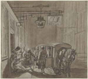 Das Verlassen des Gasthauses von Jacob  Cats