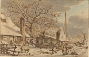 Bauernhof im Winter