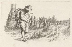 Reisender auf einem Landweg von Jacob Ernst Marcus