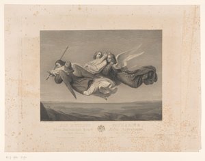 Heilige Katharina von Alexandrien von Engeln in den Himmel getragen von Jacob Felsing