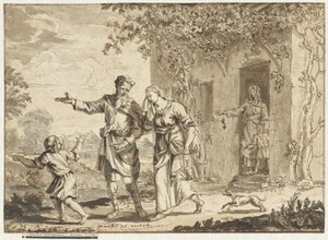 Abraham vertreibt Hagar und Ismael