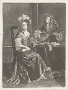 Musizierendes Paar von Jacob Gole