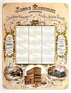 Jacob Haehlen Graveure - Kalender für 1871, 1871 von Jacob Haehnlen