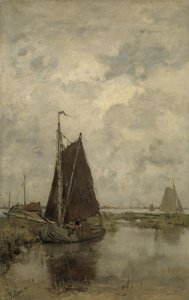 Schiffe bei trübem Wetter von Jacob Henricus or Hendricus Maris