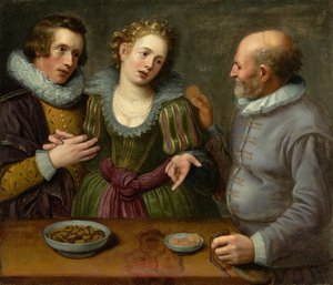 Eine Allegorie der ungleichen Liebe von Jacob II de Gheyn