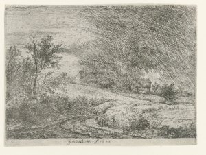 Landschaft mit einem Bauernhof