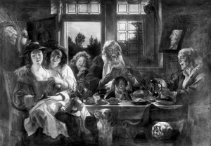Lustige Gesellschaft von Jacob Jordaens