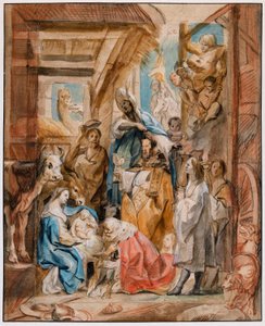 Die Anbetung der Könige von Jacob Jordaens