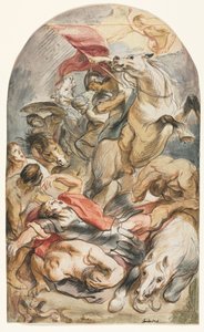 Die Bekehrung des Saulus mit Reiter und Banner von Jacob Jordaens