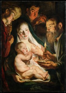 Die Heilige Familie mit Hirten, 1616