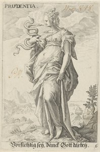 Vorsicht (Prudentia) von Jacob Matham (attributed to)