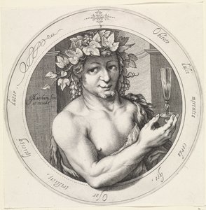 Bacchus mit Glas von Jacob Matham