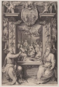 Die Anbetung der Hirten mit St. Peter und St. Paul