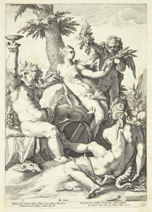 Ohne Ceres und Bacchus friert Venus von Jacob Matham
