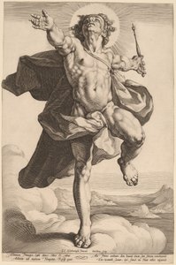 Apollo als Sol von Jacob Matham, after Cornelis Cornelisz van Haarlem
