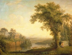 Antike Landschaft mit Phaetons Grab, 1785 von Jacob Philippe Hackert