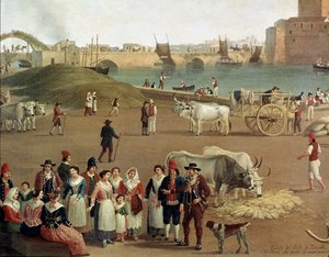 Blick auf den Hafen von Taranto (Detail)