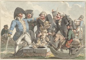 Karikatur über die Tiercering von 1810 von Jacob Smies