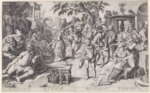 Der verlorene Sohn verschwendet sein Geld von Jacob de Gheyn (II)