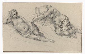 Zwei Studien einer nackten Frau von Jacob de Gheyn (II)
