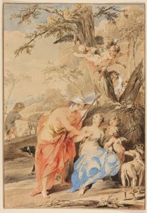 Jupiter und Mnemosyne von Jacob de Wit