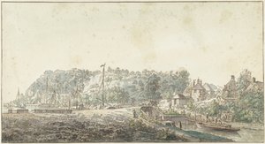 Die Schleuse bei der Grebbe zwischen Rhenen und Wageningen