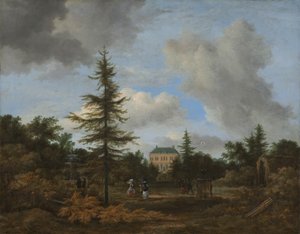 Landhaus in einem Park, ca. 1675